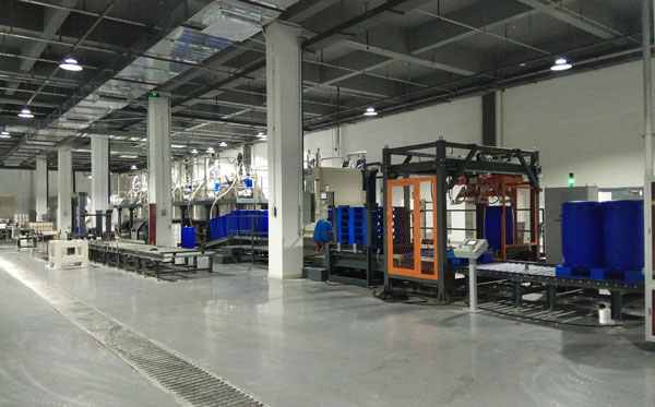 Water based fire extinguishing agent production line
