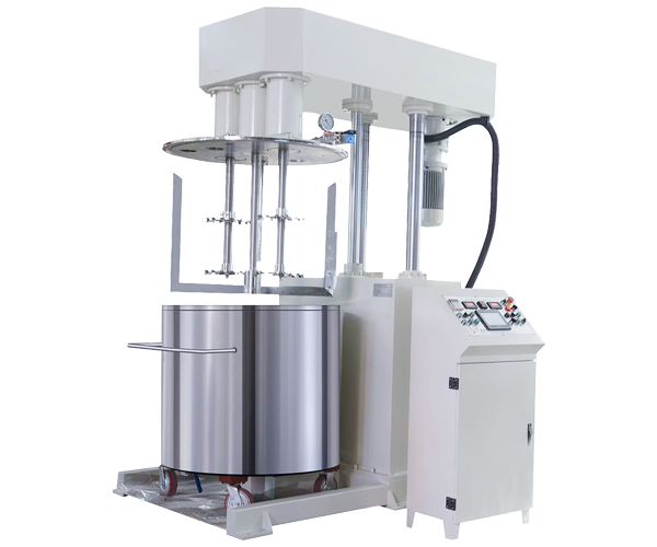 Tri-Shaft Multi-Functional Hydraulic Lifting Disperser Mixer